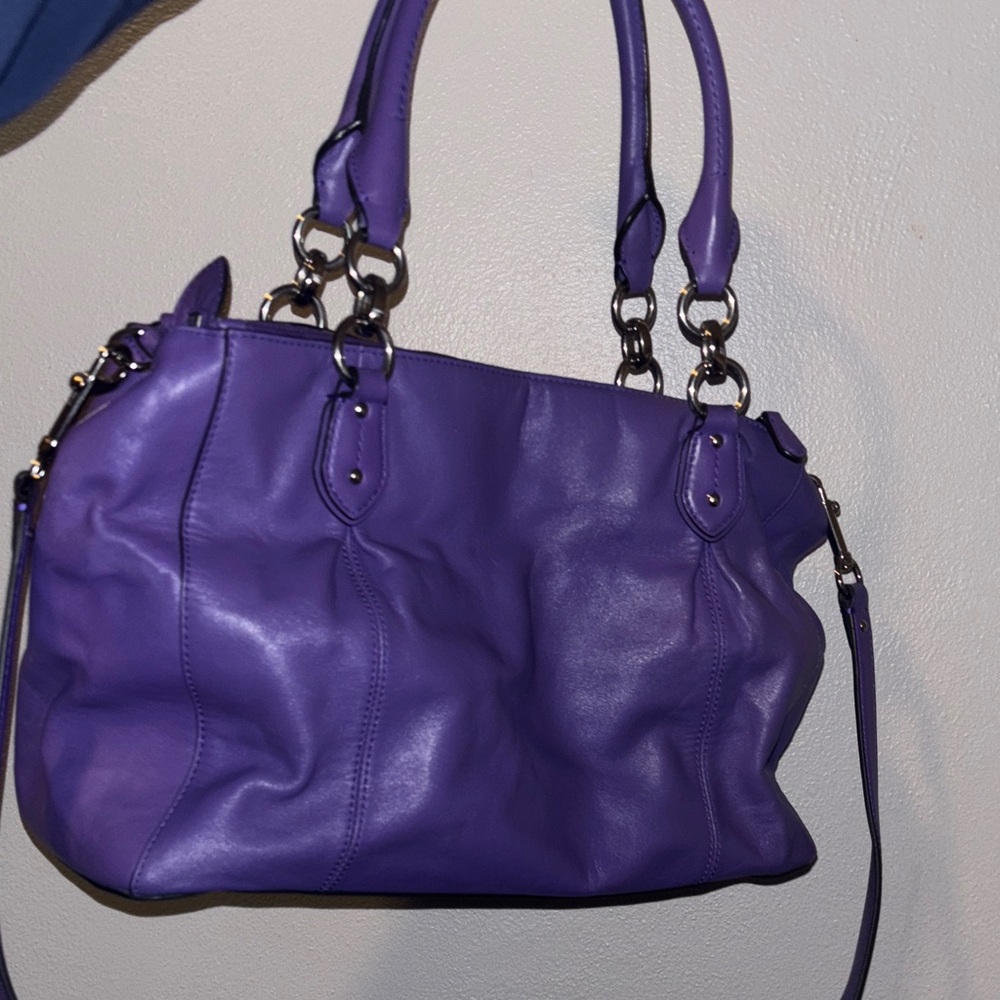 Coach Vibrant Purple Satchel Bag - Picture 9 of 16